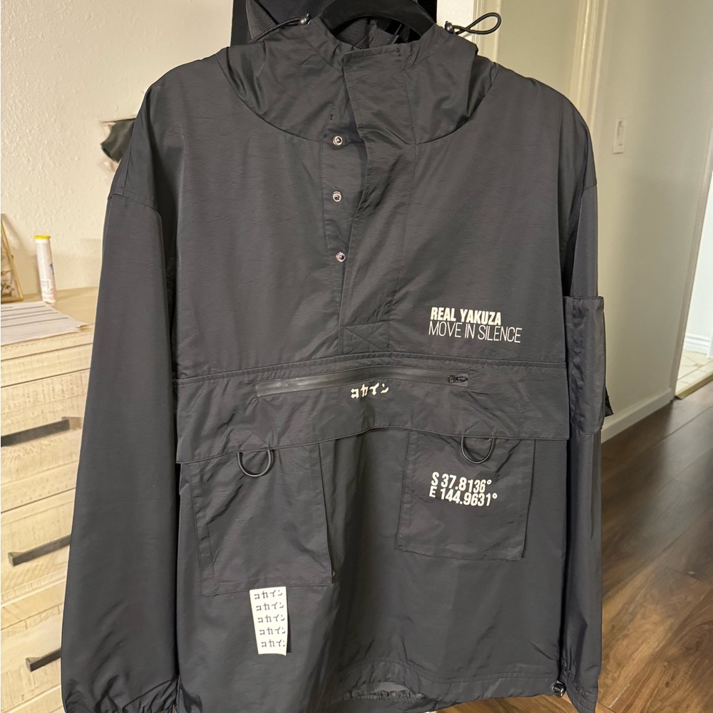 Black Windbreaker for Men